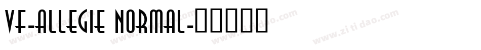 Vf-Allegie Normal字体转换